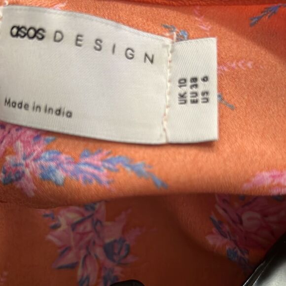 ASOS DESIGNS-FLORAL OPEN BACK DRESS SIZE‎ 6 - Picture 3 of 4